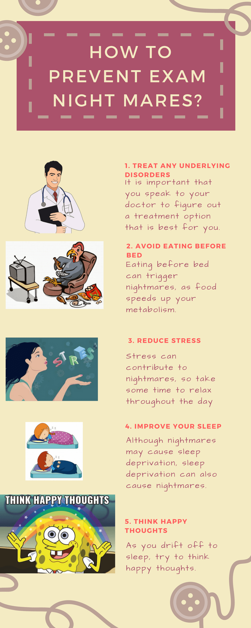 How to prevent exam nightmares every night Reasons of nightmares