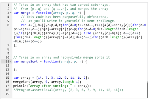 Merge Sort Implementation