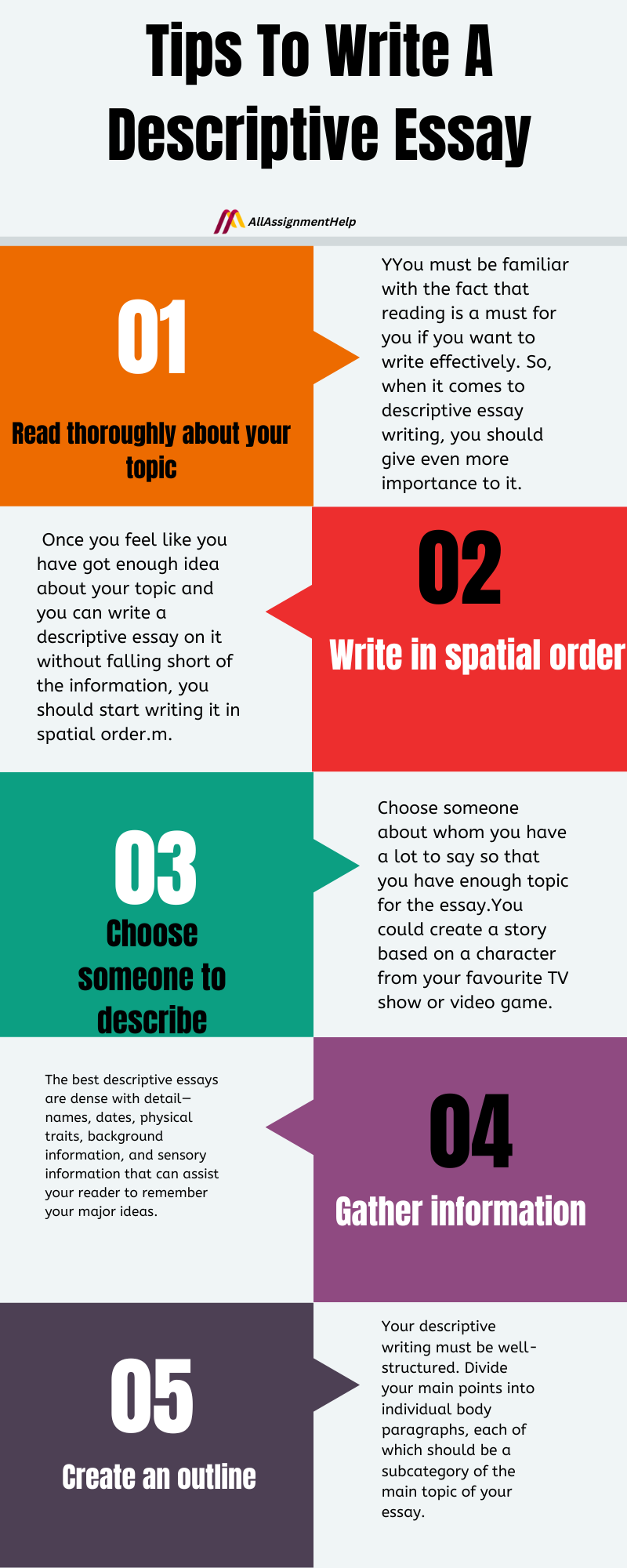 Tips To Write A Descriptive Essay