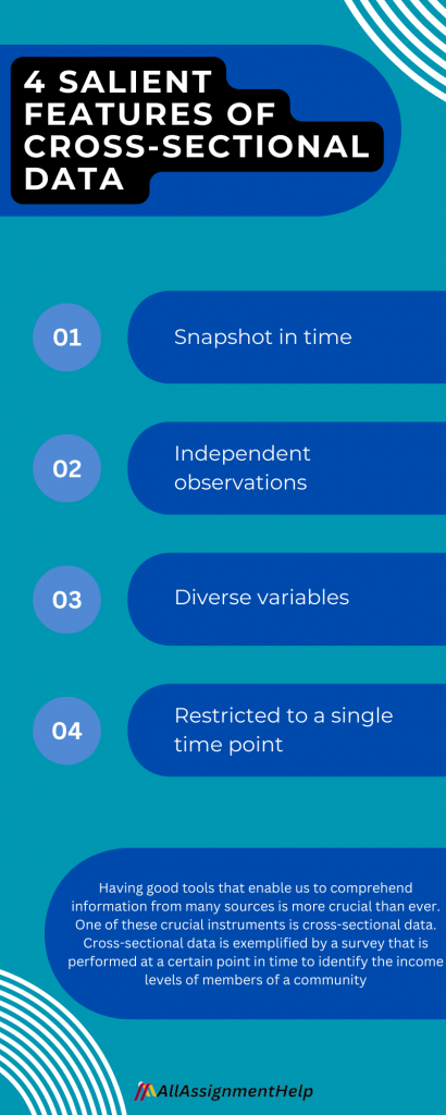 Features of cross sectional data